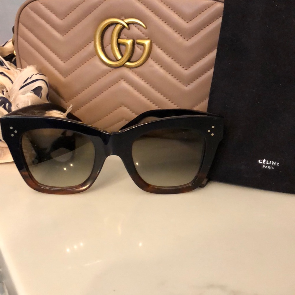 Celine Catherine navy blue gradient sunglasses